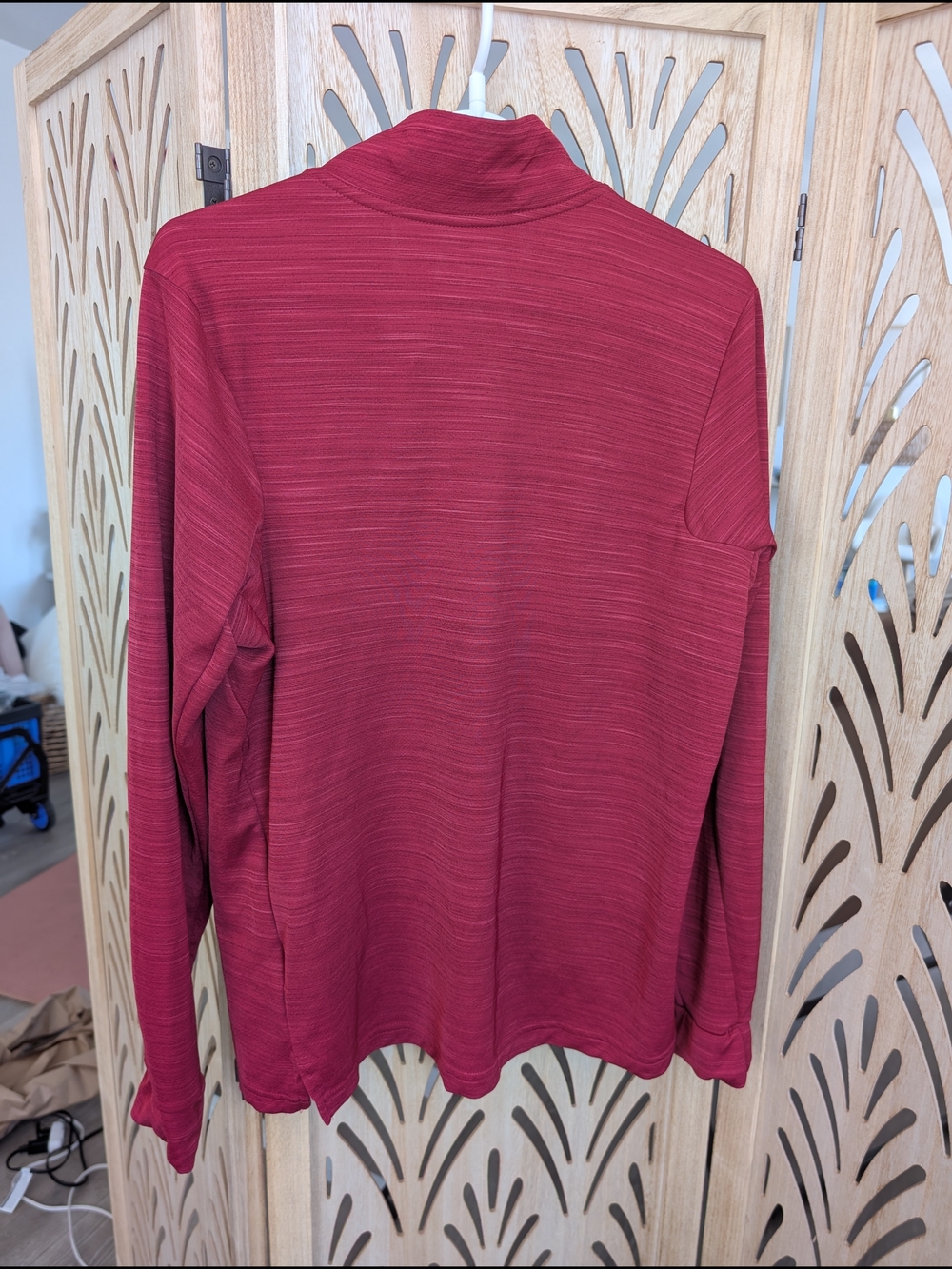Nike Dri-fit Red Quarter-Zip Pullover - Picture 4 of 4